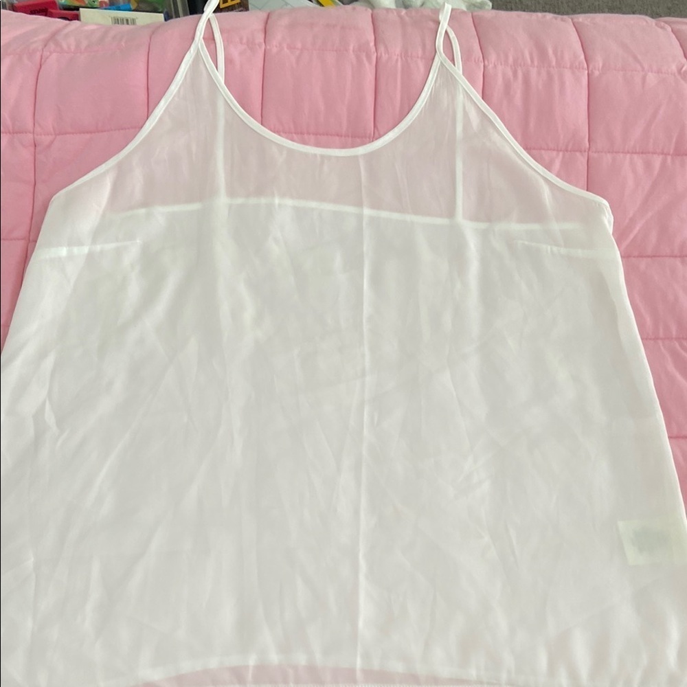Women's White Spaghetti Strap Top​​​​​​